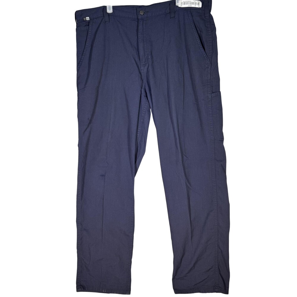 Carhartt FR Work Pants Mens 38x34 GlenGuard CAT2 Arc Flash Navy Utility